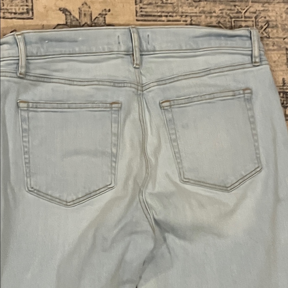 LOFT Women's Straight Leg Jeans in Light Blue - Picture 7 of 7